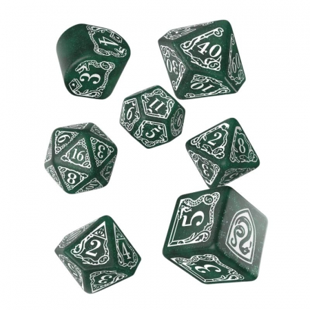 Zaruri - Harry Potter Modern Dice Set - Slytherin Green (7 dice)