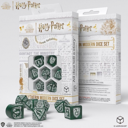 Harry Potter Modern Dice Set - Slytherin Green (7 dice) [1]