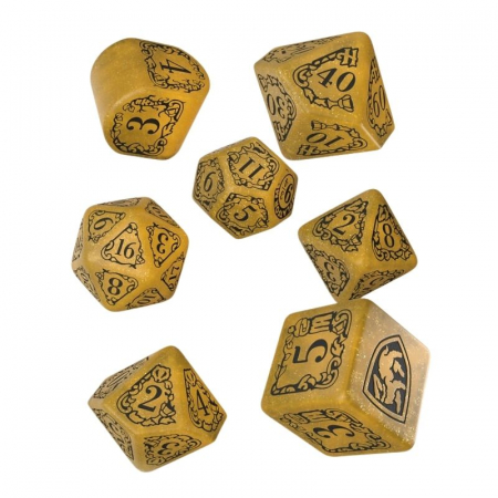 Zaruri - Q-Workshop - Harry Potter Modern Dice Set - Hufflepuff Yellow (7 dice)