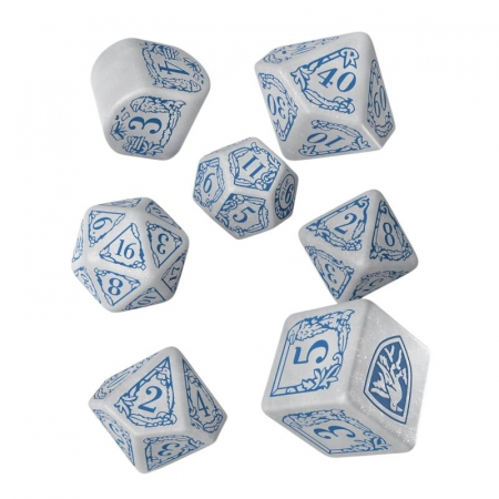Zaruri - Harry Potter Modern Dice Set - Ravenclaw White (7 dice)
