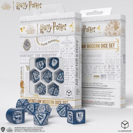 Harry Potter Modern Dice Set - Ravenclaw Blue (7 dice) [1]