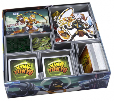 Precomenzi - Insert King of Tokyo and King of New York + Power Up! and Halloween Expansions + King Kong, Cthulhu, Anubis, and Cybertooth Monster Packs
