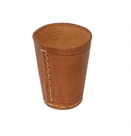 Dice trays & bags - Leather Dice Cup Natur