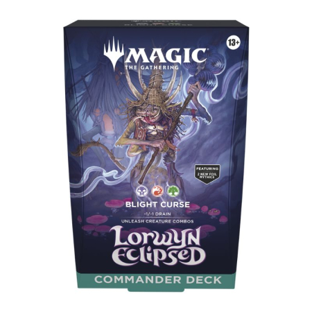 Noutăți - Magic: The Gathering - Lorwyn Eclipsed Commander Deck: Blight Curse - EN