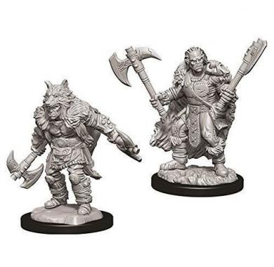 RPG - Male Half-Orc Barbariann D&D Nolzur's Marvelous Miniatures