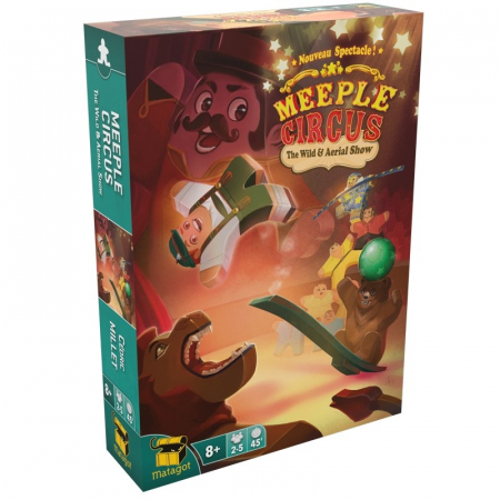 Jocuri pentru copii - Meeple Circus: Wild Animals & Aerial Show (Extensie) - EN