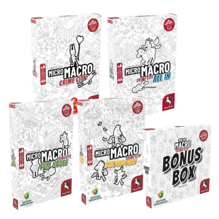 Pachete promoționale - MicroMacro Crime City all 4 + Bonus Box - Promo Pack