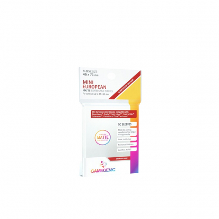Accesorii - Gamegenic Mini European Sleeves - Matte Clear 44x69mm (50 buc)