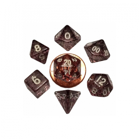 Accesorii - Mini Polyhedral Dice Set 10mm: Ethereal Black