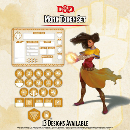 RPG - Monk Token Set - EN