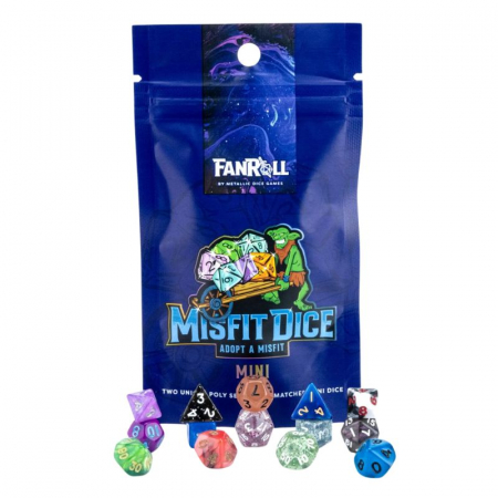 Accesorii - Mystery Misfit Resin Mini Polyhedral Dice Set (14 dice)