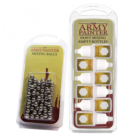 Unelte & lipici - Paint Mixing Empty Bottles + Mixing Balls - Promo Pack