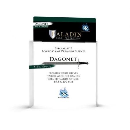Sleeves - Paladin Dagonet Sleeves -  Premium Specialist F 87.5×100 mm (55buc)