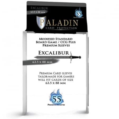 Accesorii - Paladin Excalibur Sleeves - Premium Standard 63x88mm (55 buc)