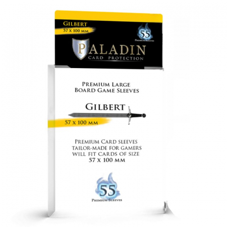 Sleeves - Paladin Gilbert Sleeves Premium Large 57x100mm 55 buc