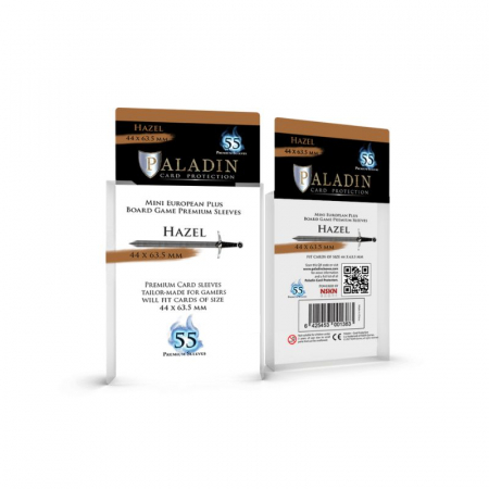 Sleeves - Paladin Hazel Sleeves - Premium Mini European Plus 44×63.5mm (55buc)