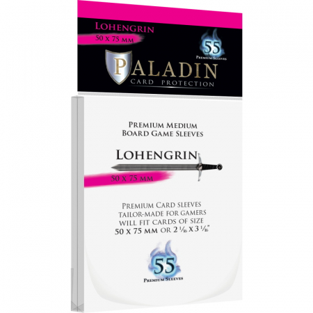 Accesorii - Paladin Lohengrin Medium Sleeves - Clear 50x75mm (55 buc)
