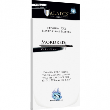 Sleeves - Paladin Mordred XXL Sleeves - Clear 101.5x203mm (55 buc)