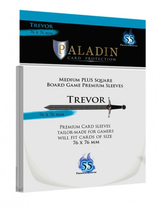 Accesorii - Paladin Trevor Sleeves - Premium Medium+ Square 76x76mm (55 buc)