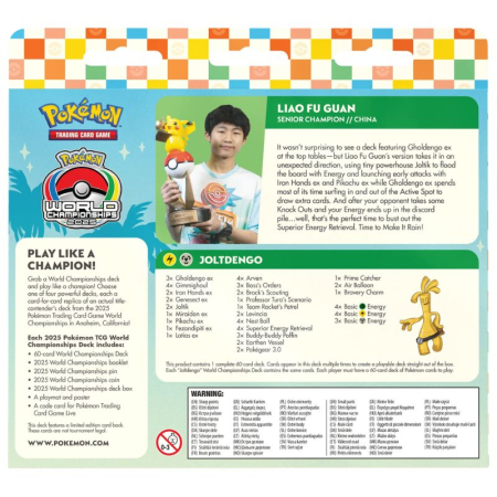 Pokemon - 2025 World Championships Deck - Liao Fu Guan Gholdengo ex - EN [1]