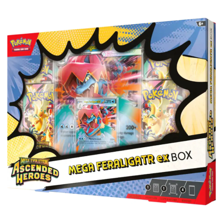 Pokemon - Pokemon - Mega Evolution Ascended Heroes - Mega Feraligatr ex Box - EN