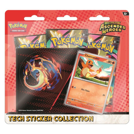 Pokemon - Pokemon - Mega Evolution Ascended Heroes - Tech Sticker Collection - Charmander - EN