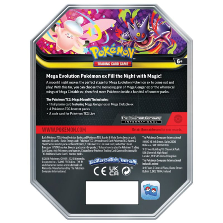 Pokemon - Mega Moonlit Tin - Mega Clefable ex - EN [1]