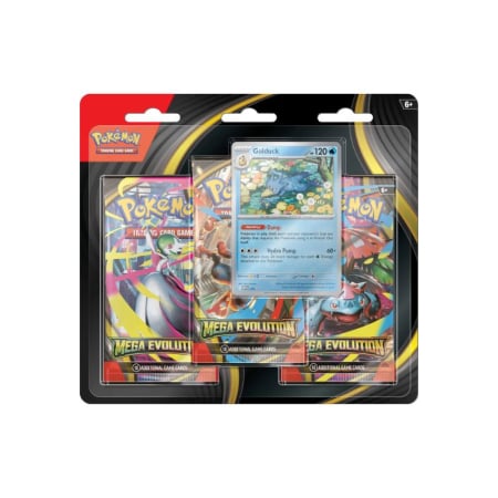 Noutăți - Pokemon TCG: Mega Evolution 3-Pack Blister - Golduck - EN