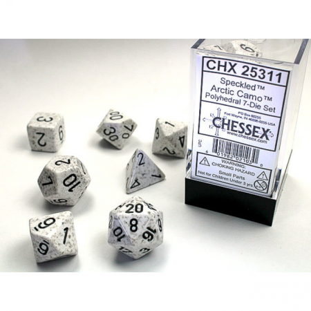 Chessex Speckled Polyhedral Dice Set Arctic Camo (7 dice) [1]