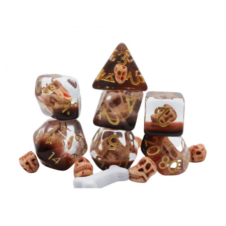 Zaruri - Foam Brain Dice Polyhedral Dice Set Dino Fossil (7 dice)