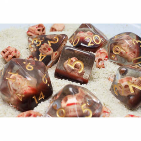 Foam Brain Dice Polyhedral Dice Set Dino Fossil (7 dice) [1]