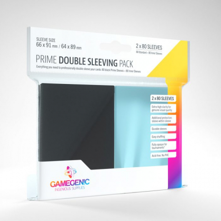 Precomenzi - Gamegenic Double Sleeving Pack - Inner & Prime 64x89mm (2x80 buc)