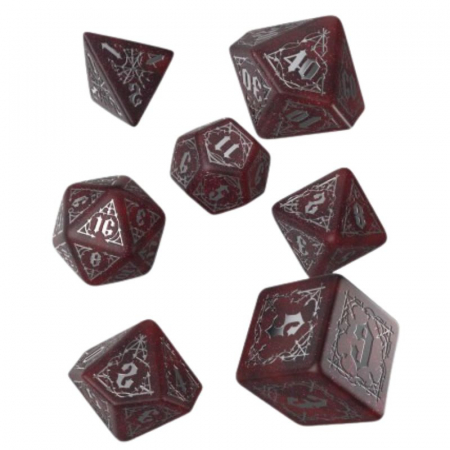 Accesorii - Q-Workshop Bloodsucker Dice Set: Scarlet (7 dice)