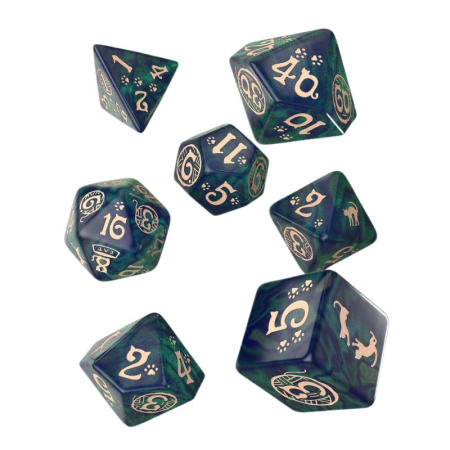 Accesorii - Q-Workshop Cats Dice Set - Mittens (7 dice)