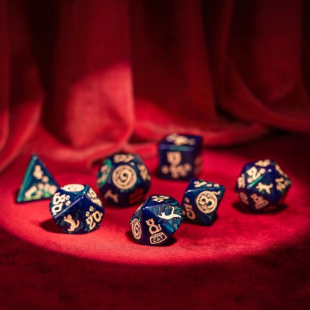 Q-Workshop Cats Dice Set - Mittens (7 dice) [2]