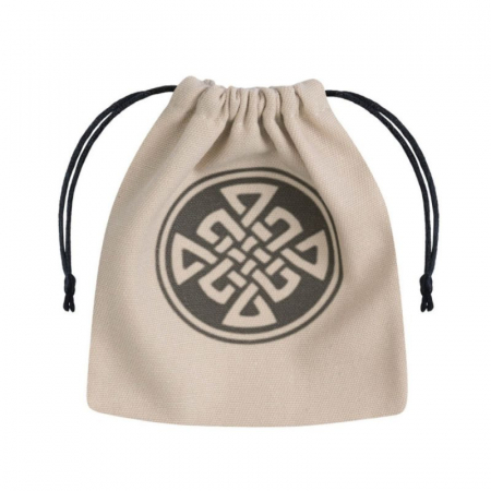 Dice trays & bags - Q-Workshop Celtic Beige & Black Dice Bag