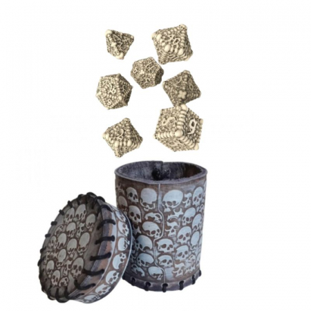 Pachete promoționale - Q-Workshop Dice Macabre Dice Set + Dice Cup