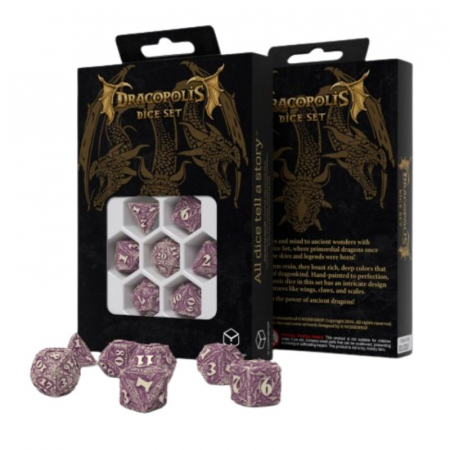Q-Workshop Dracopolis Dice Set - The Yucatan Featherwing (7 dice) [1]