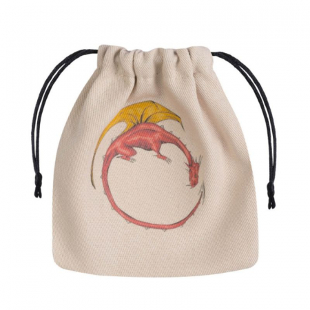 Dice trays & bags - Q-Workshop Dragon Beige & Multicolor Dice Bag