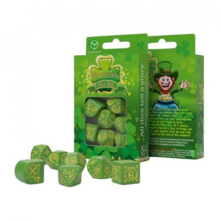 Q-Workshop St. Patrick Dice Set - The Lucky Charm (7 dice) [1]