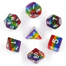 Zaruri - Rainbow Translucent Poly Set - Sirius Dice
