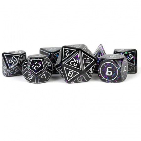 Accesorii - Resin Poly Dice Set: Framed Void 16mm (7 dice)
