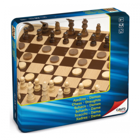 Board Games - Sah si Dame - cutie metalica