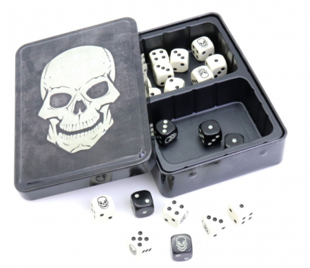 Zaruri - Skull Dice Tin (20 Dice)