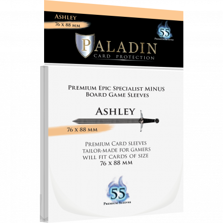 Sleeves - Paladin Ashley Sleeves - Clear 76x88mm (55 buc)