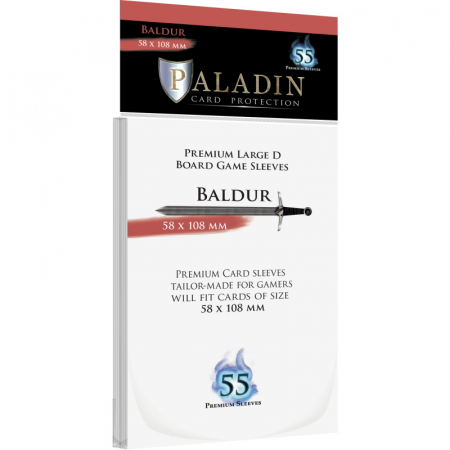 Accesorii - Paladin Baldur Sleeves - Clear 58x108mm (55 buc)