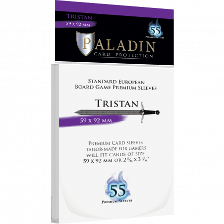 Accesorii - Paladin Tristan Standard European Sleeves - Clear 59x92mm (55 buc)