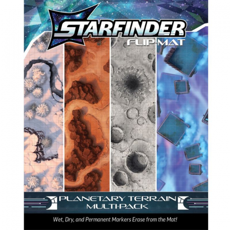 Accesorii generice RPG - Starfinder Flip-Mat: Planetary Terrain Multi-Pack - EN
