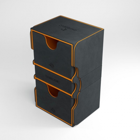 Depozitare cărți - Gamegenic Stronghold 200+ Convertible - Black/Orange XL (Exclusive Line)