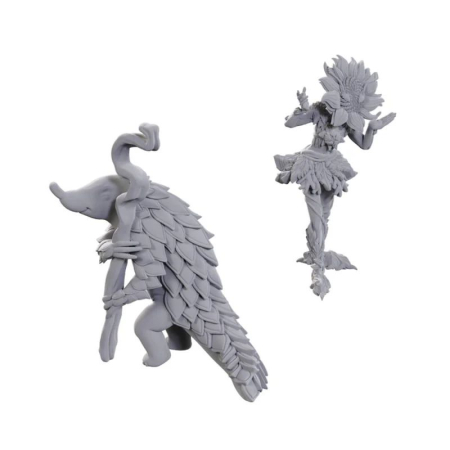 RPG - Sunflower Leshy & Fruit Leshy - Pathfinder Battles Deepcuts Unpainted Miniatures
